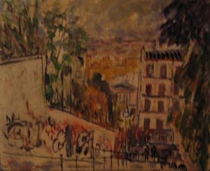 Voir le détail de cette oeuvre: Les escaliers de Montmartre